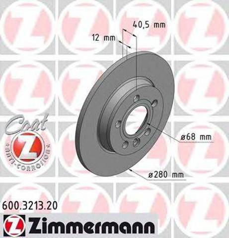 Задні дискові гальма 600321320 ZIMMERMANN