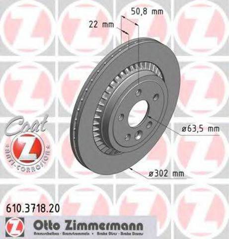 Дискові гальма 610371820 ZIMMERMANN