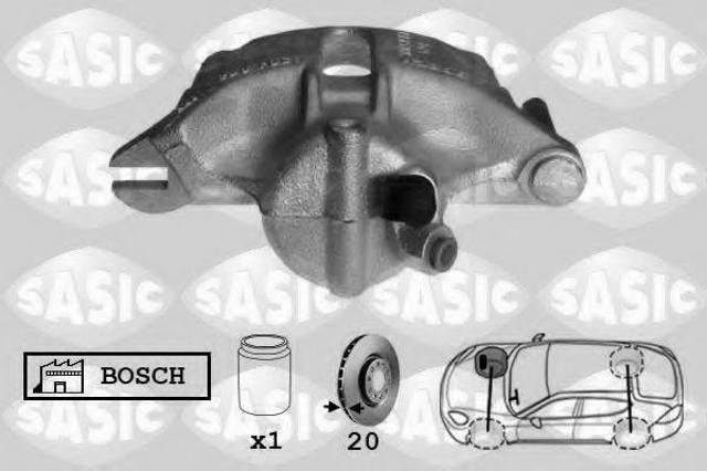 Супорт гальмівний, передній, правий 6504003 SASIC