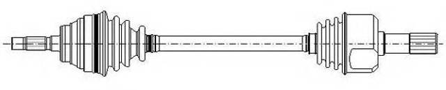 Привід передній лівий 655058 CIFAM
