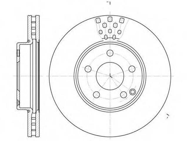Диск переднього гальма 667610 REMSA
