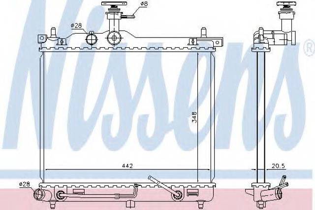 Радіатор 67098 NISSENS