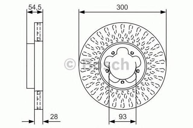 Диск гальмівний передній 6C161125AA FORD
