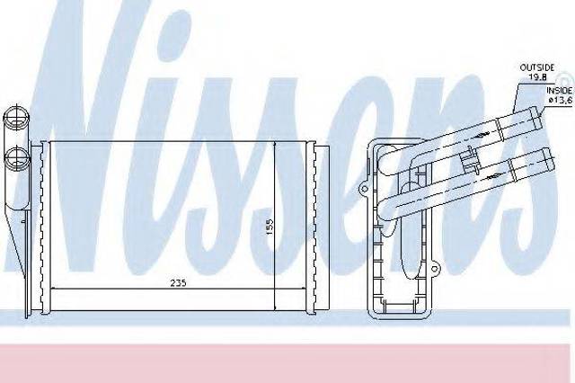 Теплообмінник 70224 NISSENS