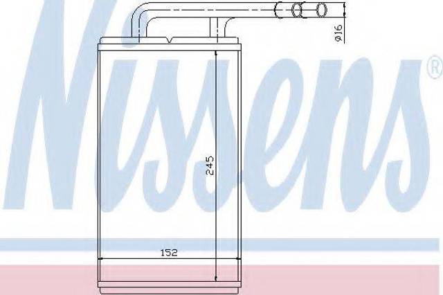Теплообмінник 71740 NISSENS