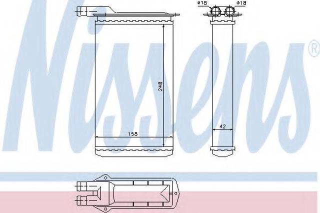 Теплообмінник 71942 NISSENS