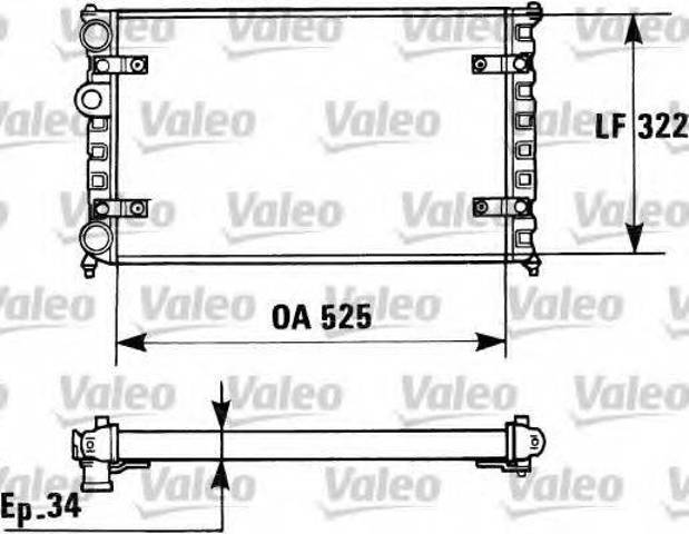 Радіатор основний 730947 VALEO