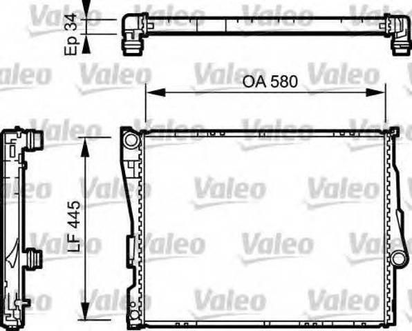 Радіатор охолодження 734276 VALEO