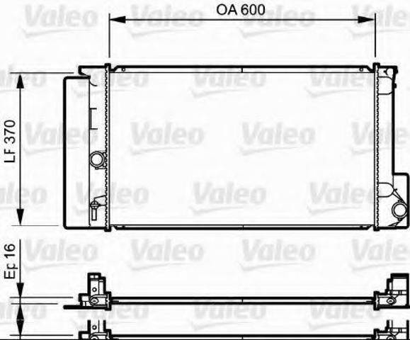Радіатор охолодження 735250 VALEO