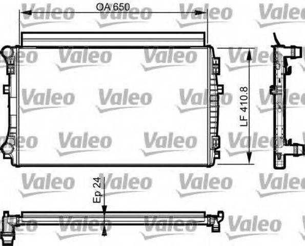 Радіатор 735558 VALEO
