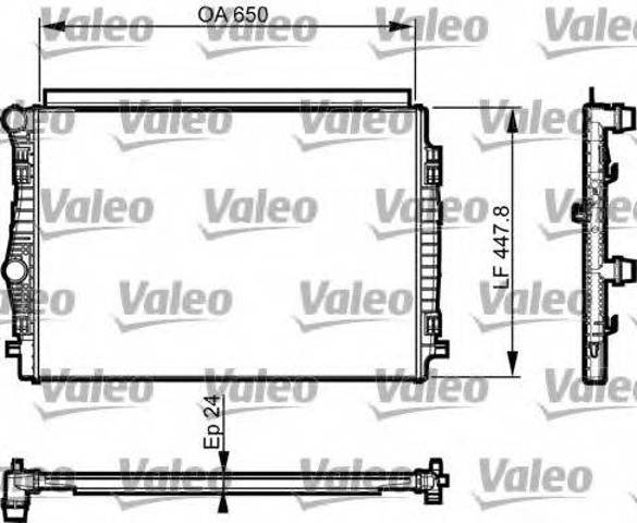 Підвіска радіатора 735559 VALEO