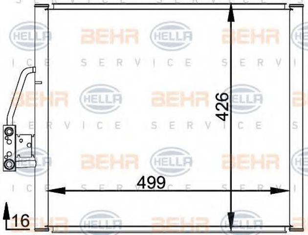 Радіатор системи охолодження кондиціонера 7402002 HELLA