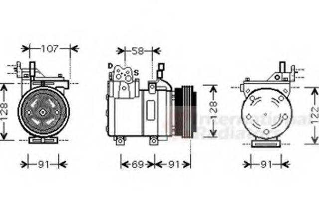 Компресор кондиціонера 8200K161 VAN WEZEL