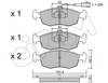 Колодки гальмівні дискові комплект 8222740 CIFAM