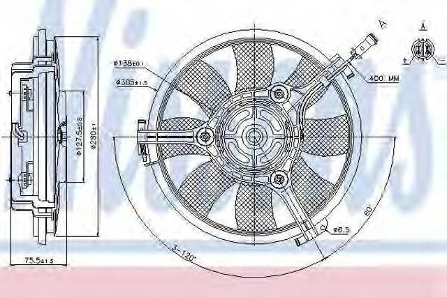Вентилятор 85691 NISSENS