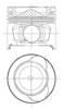 Поршень в комплекті на 1 циліндр, STD 8712340040 NURAL