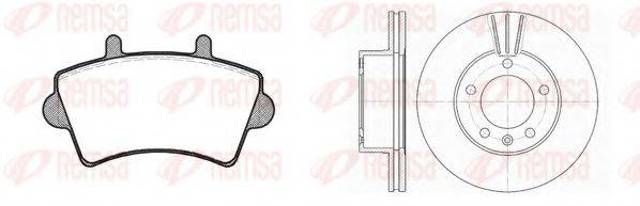 Диск переднього гальма 881901 REMSA