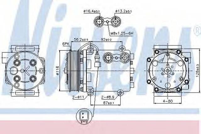 Компресор холодоагенту 89551 NISSENS