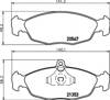 Колодки гальмівні дискові комплект 8DB355007531 HELLA