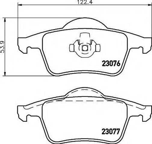 Колодки на гальмо задній дисковий 8DB355008871 HELLA