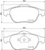 Колодки гальмівні дискові комплект 8DB355009101 HELLA