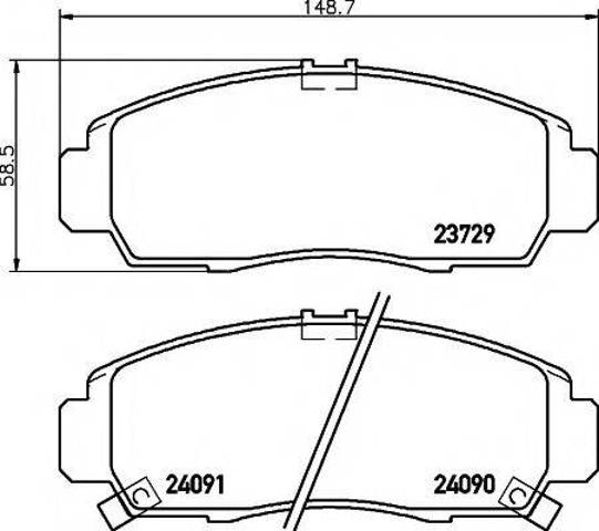 Дискові гальма 8DB355009771 HELLA