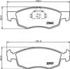 Колодки передні 8DB355010321 HELLA