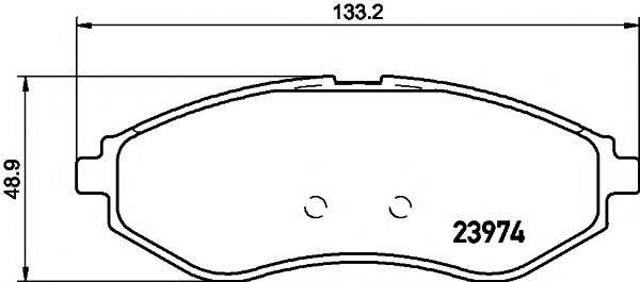 Колодки передні 8DB355011251 HELLA