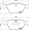 Колодки гальмівні дискові комплект 8DB355011321 HELLA