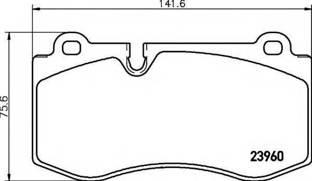 Колодки передні 8DB355011401 HELLA