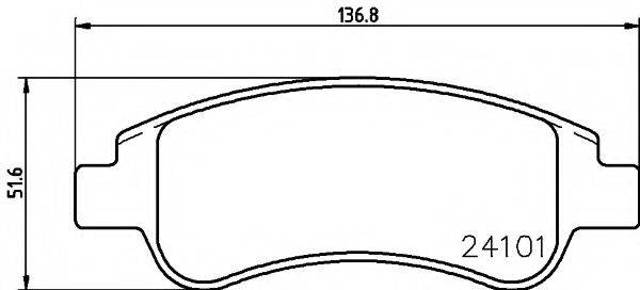 Гальмівні колодки 8DB355011521 HELLA
