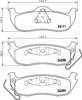 Колодки гальмові задні, дискові 8DB355012181 HELLA