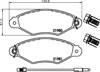 Колодки гальмівні передні, дискові 8DB355012711 HELLA