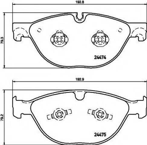 Гальмівні колодки 8DB355015701 HELLA