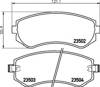 Колодки передні 8DB355017201 HELLA