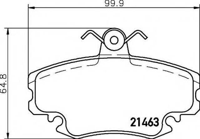Дискові гальма 8DB355018131 HELLA