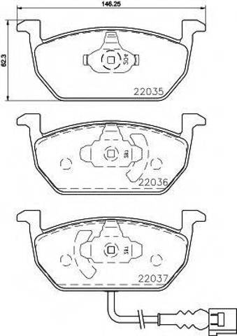 Дискові гальма 8DB355021951 HELLA