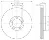 Гальмо дискове переднє 8DD355105641 HELLA