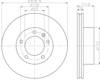 Диск гальмівний передній 8DD355108931 HELLA