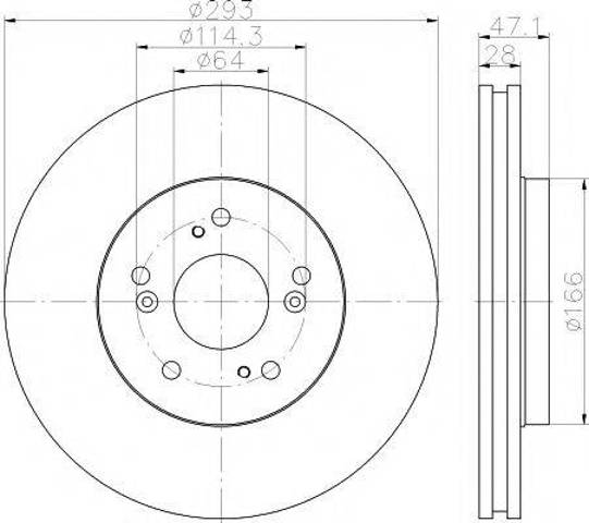 Ротор гальмівний 8DD355115941 HELLA