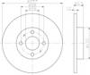 Диск гальмівний передній 8DD355117931 HELLA