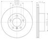 Гальмо дискове переднє 8DD355118031 HELLA