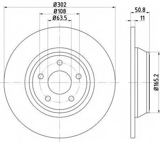 Задні дискові гальма 8DD355122451 HELLA