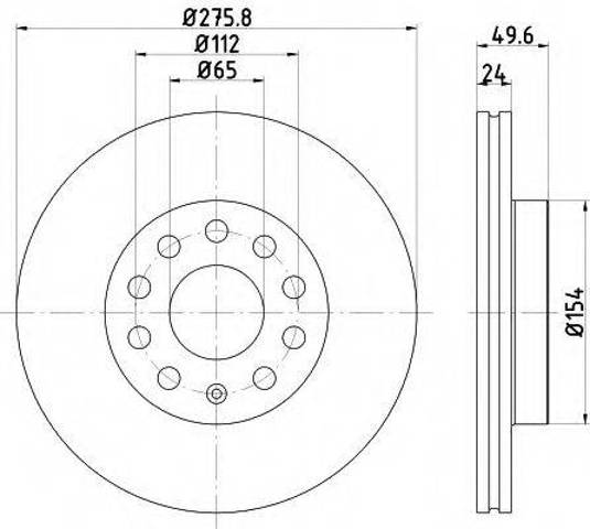 Ротор гальмівний 8DD355122721 HELLA