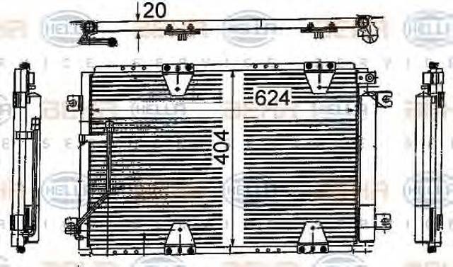 Конденсер 8FC351318781 HELLA