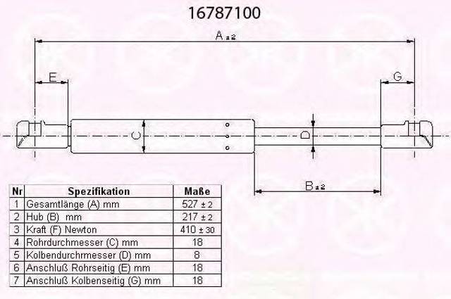 Амортизатор задньої ляди 904508H327 NISSAN