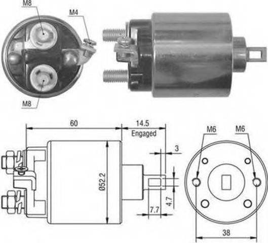 Тягове реле стартера 940113050022 MAGNETI MARELLI