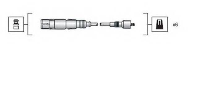 Дріт високовольтний 941318111043 MAGNETI MARELLI