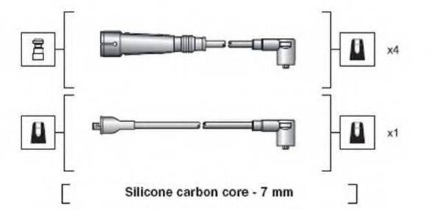 Проводи високовольтні 941318111155 MAGNETI MARELLI