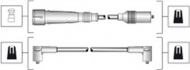 Дріт високовольтні, комплект 941318111283 MAGNETI MARELLI